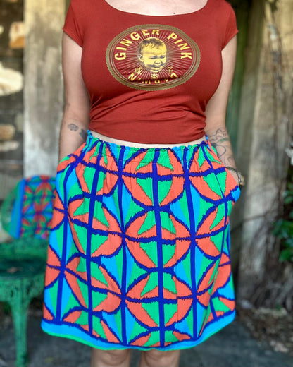 Simple Skirt in Jungle Juice