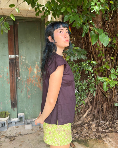 Cotton Courtney Cap Top in Various Colours