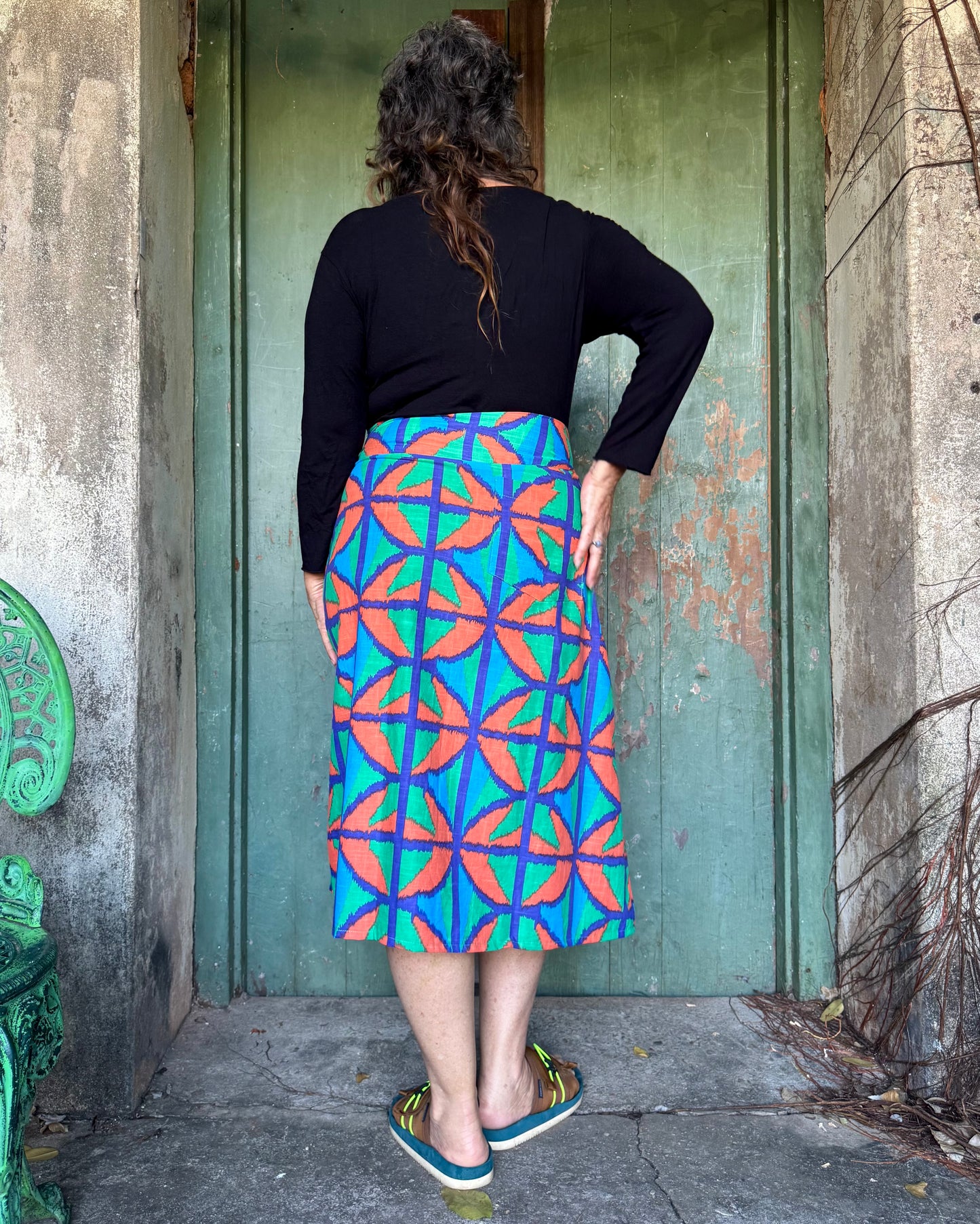 Jungle Juice A-Line Midi Skirt