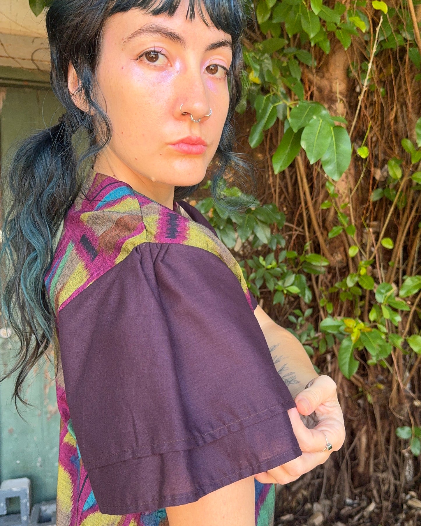 IKat Jester Dress in Eggplant