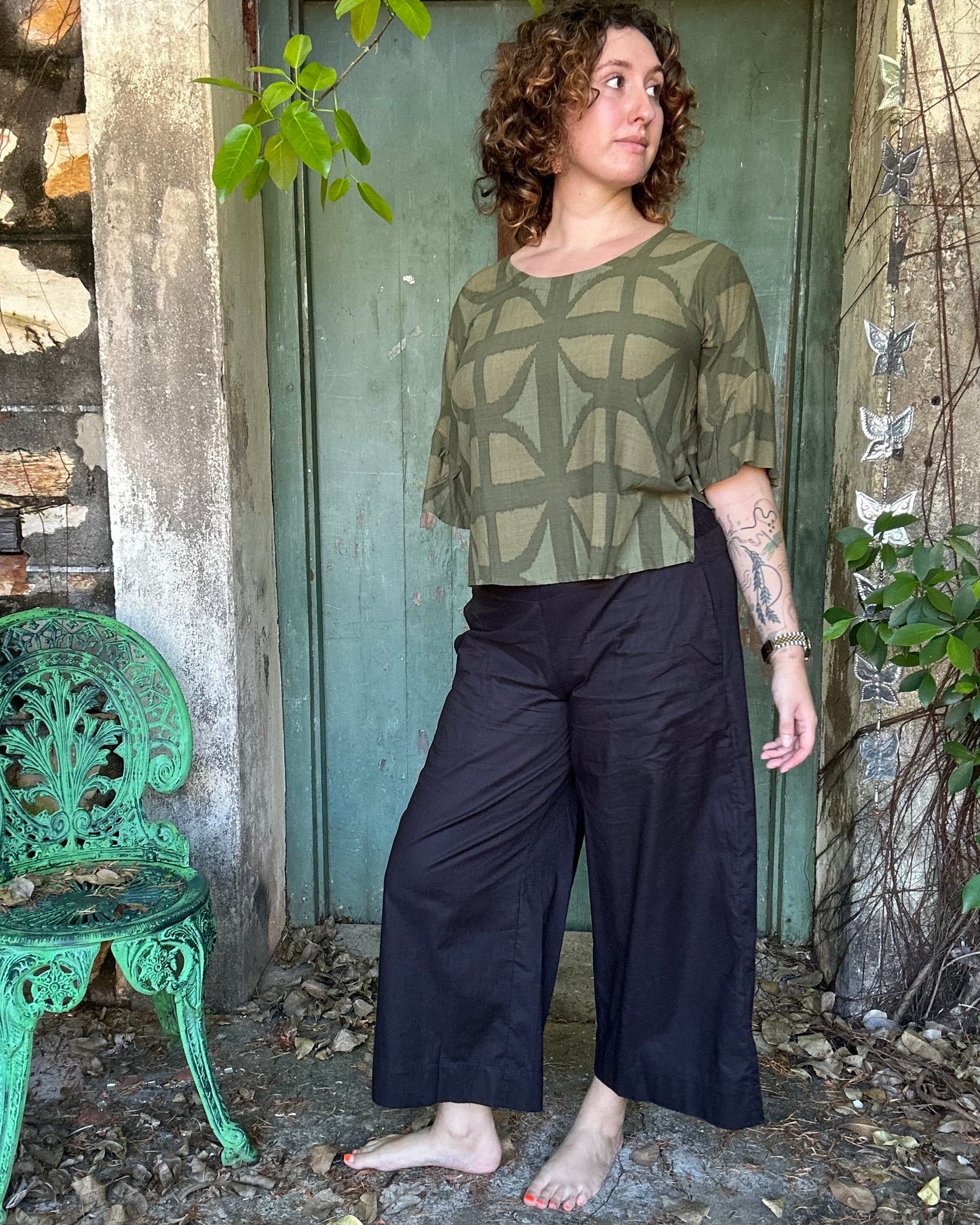 Ruffle top in all Breezeblock Colourways