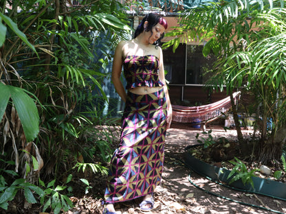 Jewel spider LONG A-line Skirt