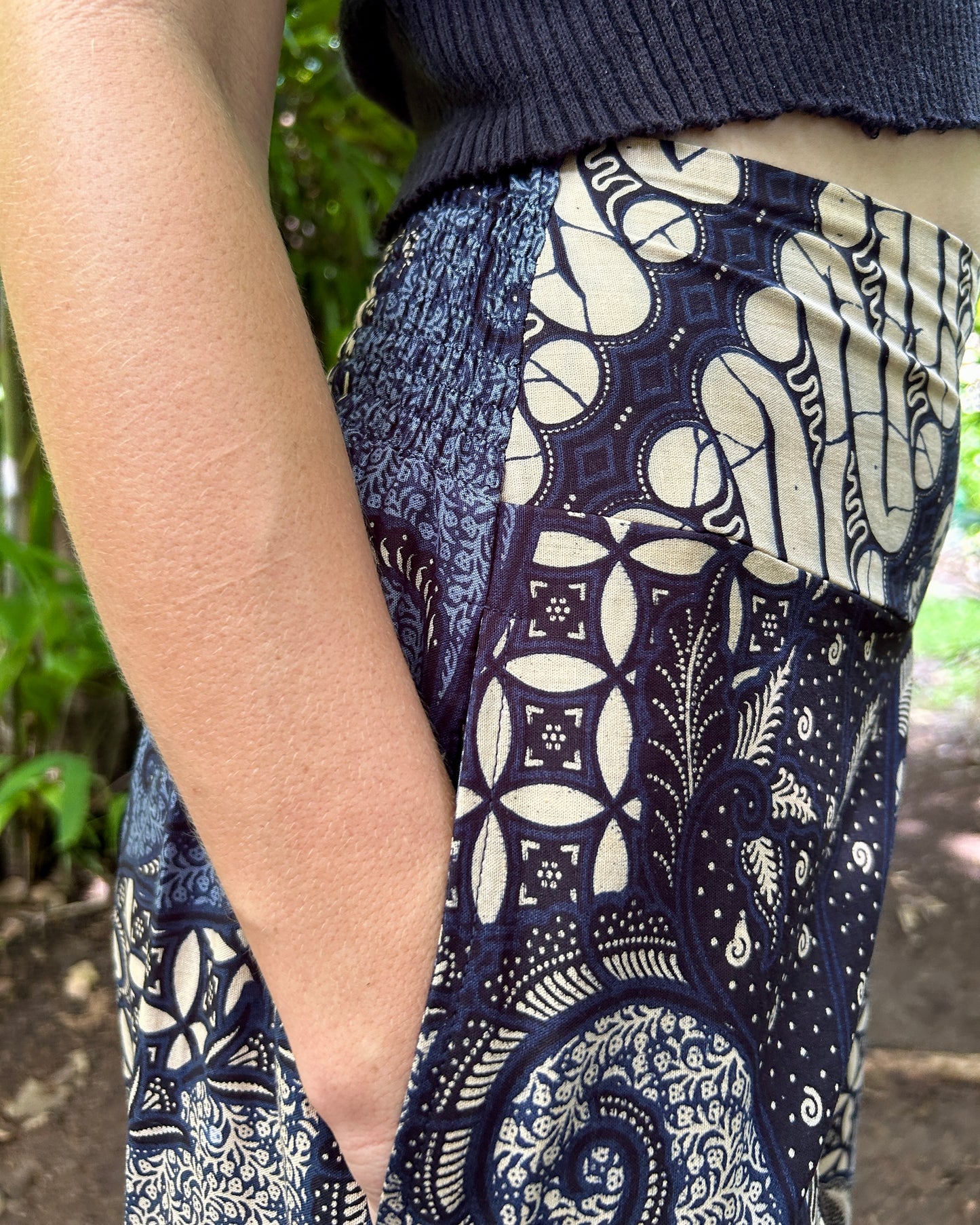 Blue Swirl Batik Passion Pants