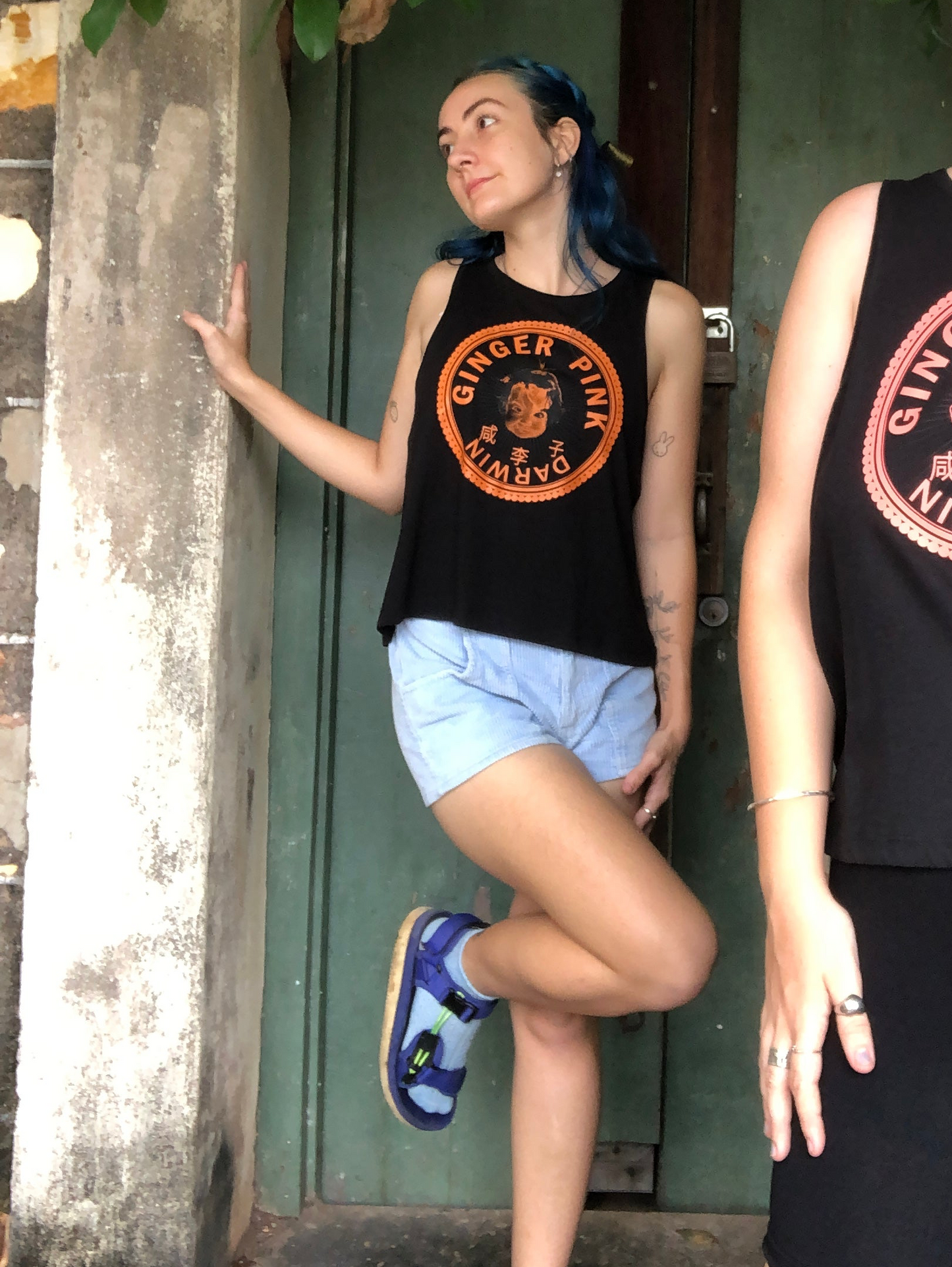 GP (Boy or Girl Logo) ‘Dancer’ Singlet in Black