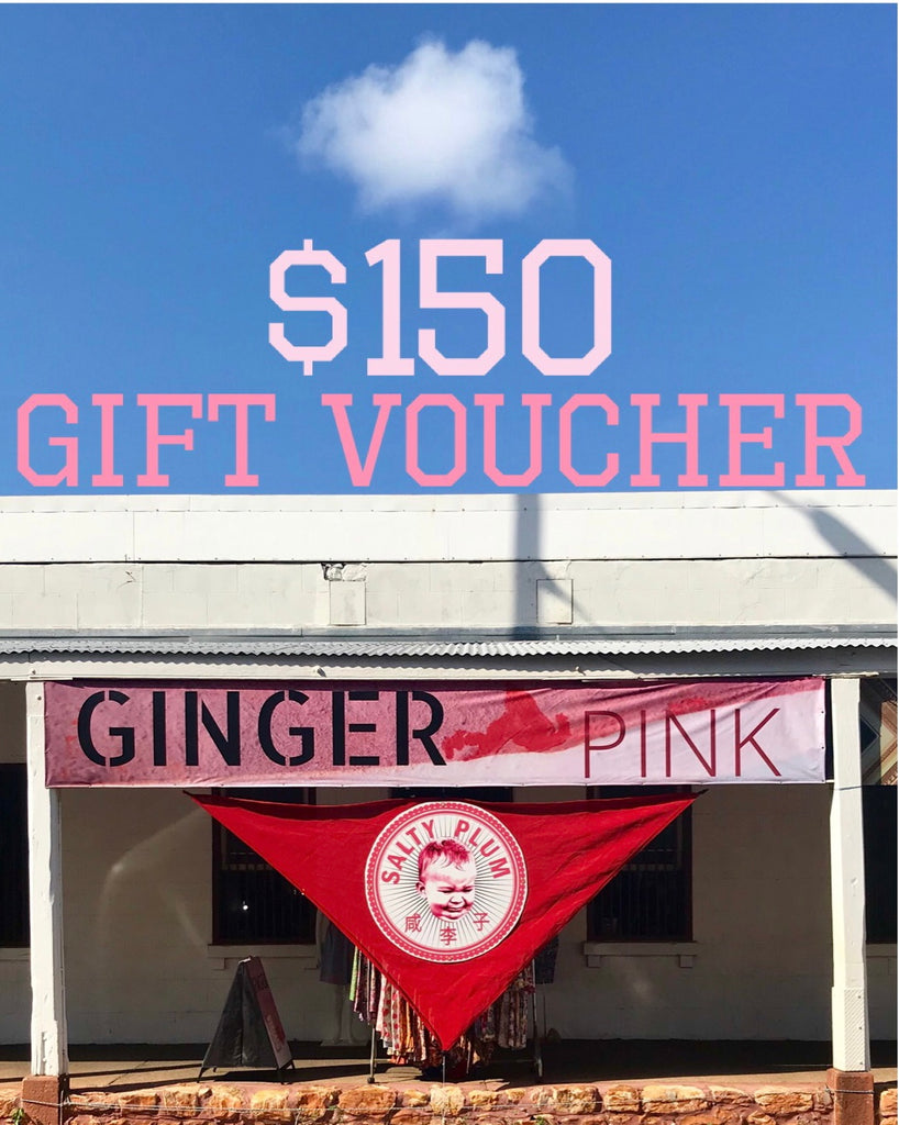 Ginger Pink Gift Voucher $150 - Ginger Pink Darwin - ethical fashion - darwin clothing shop - darwin clothing store - darwin fashion