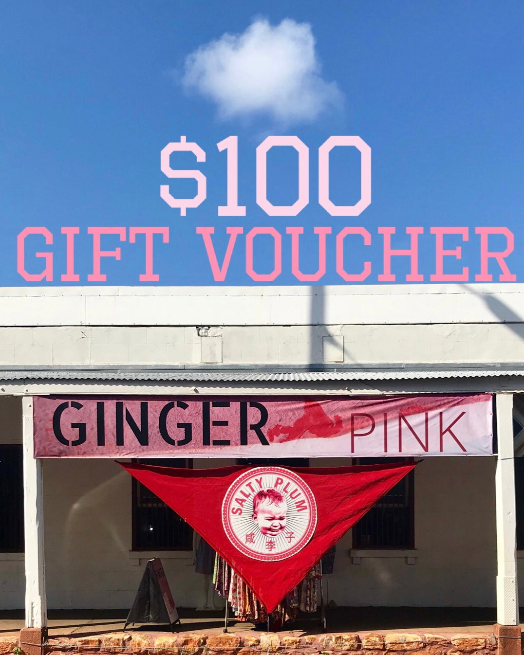 Ginger Pink Gift Voucher $100 - Ginger Pink Darwin - ethical fashion - darwin clothing shop - darwin clothing store - darwin fashion