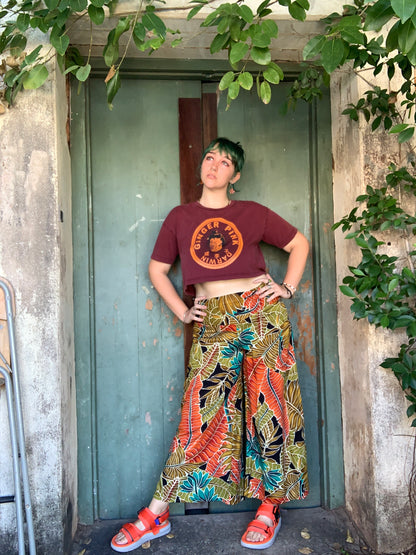 Classic Culottes- Hot Jungle Print in 2 lengths - Ginger Pink Darwin - ethical fashion - darwin clothing shop - darwin clothing store - darwin fashion