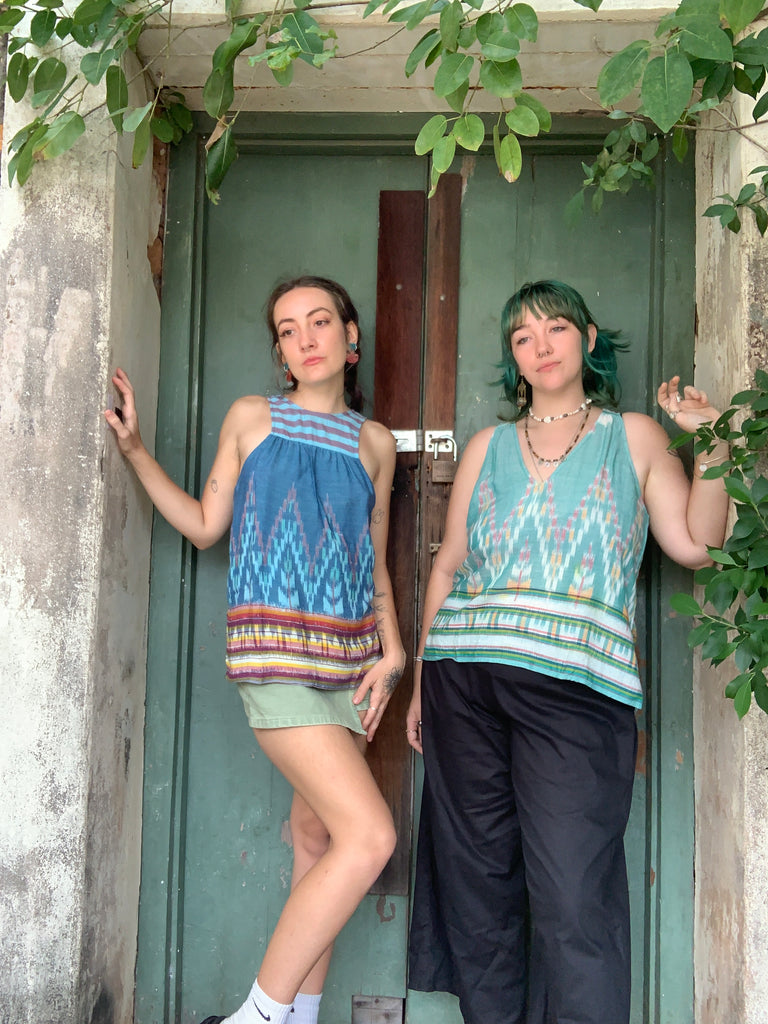 Ready Set top in Ocean Blue or Soft Turquoise - Ginger Pink Darwin - ethical fashion - darwin clothing shop - darwin clothing store - darwin fashion