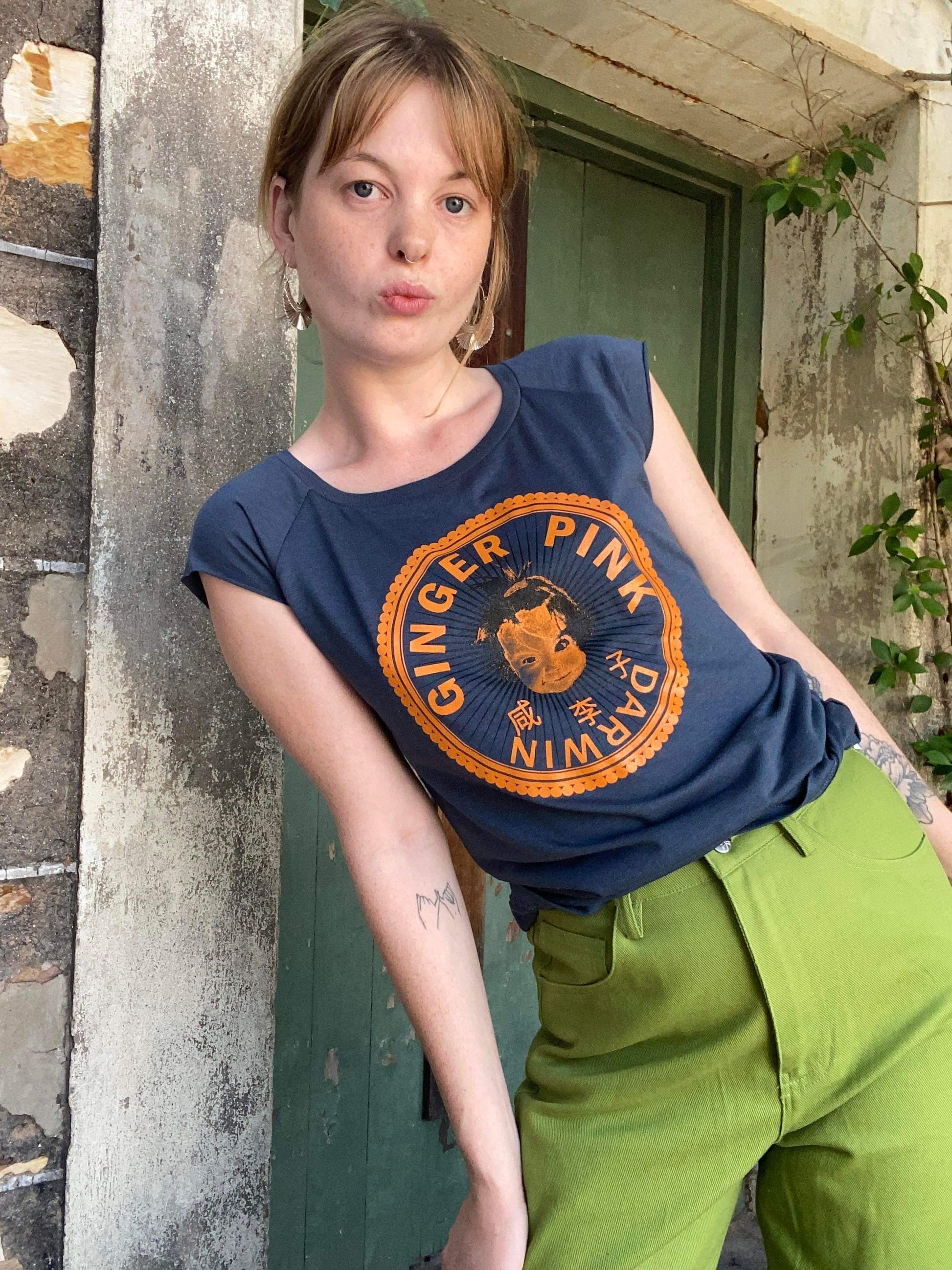 GP (Girl Logo) Bamboo Tee - various colours - Ginger Pink Darwin - ethical fashion - darwin clothing shop - darwin clothing store - darwin fashion